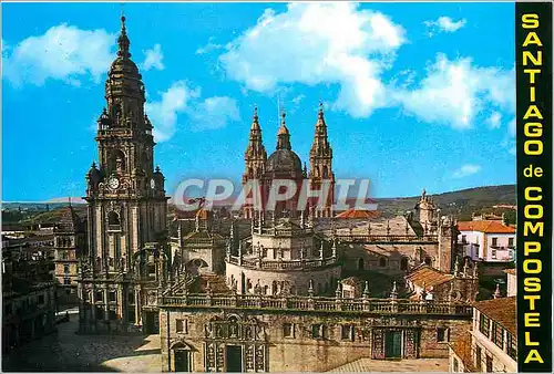 Cartes postales moderne Saintiago de Compstela Vue aerienne