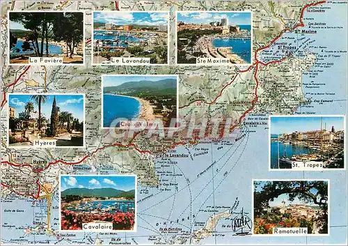 Cartes postales moderne La Cote D'Aeur Varoise Sainte Maxime Saint Tropez