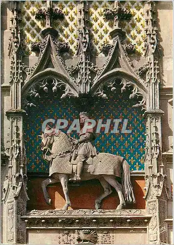 Cartes postales moderne Blois (Loir et Cher) Le porc epic et la statue du Roi Louis XII