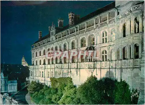 Cartes postales moderne Val de Loire Le chateau de Blois illumine (Loir et Cher)