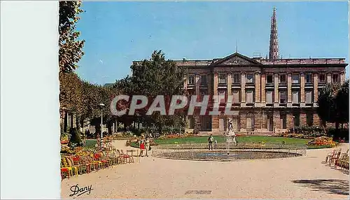 Cartes postales moderne Bordeaux Le jardin de la Mairie