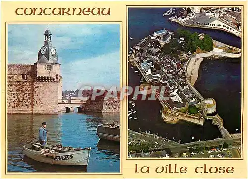 Moderne Karte Concarneau La ville Close