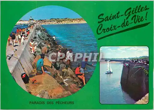 Cartes postales moderne Saint Gilles Croix de Vie Paradis des Pecheurs