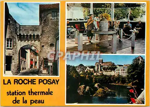 Cartes postales moderne La Roche Posay (Vienne) Station thermale de la peau la porte de Ville