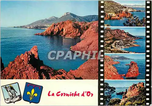 Cartes postales moderne La Corniche d'Or Les Calanques du Troyas Theoule vu du col de l'Esquillon Antheor