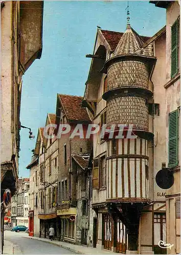 Moderne Karte Troyes (Aube )Le Tour de l'Orfevre et Vieilles Maisons rue Champeaux