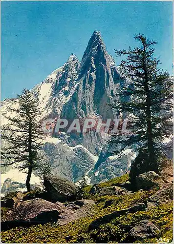 Cartes postales moderne Chamonix Mont Blanc Les Drus et l'aiguille Verte depuis le Montenvers