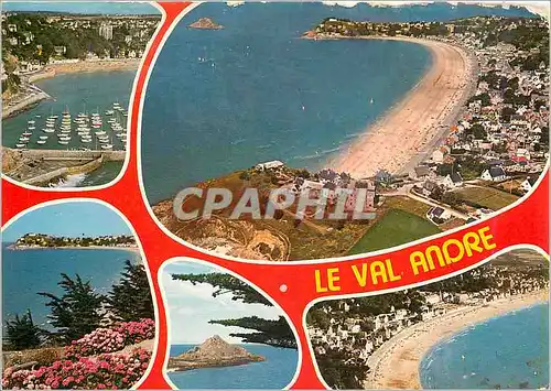 Cartes postales moderne Le Val Andre Le pont du Plagu la plage et le Verdelot