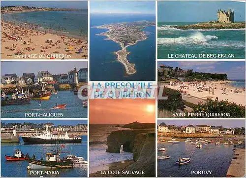 Cartes postales moderne Presqu'Ile de Quiberon (Morbihan) Les sites touristiques