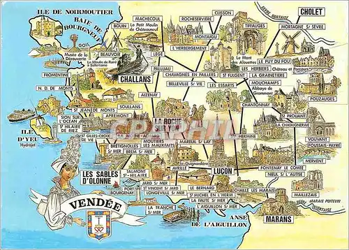 Cartes postales moderne La Vendee Pittoresque