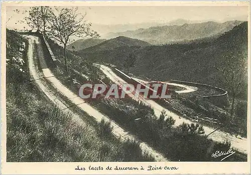 Cartes postales moderne Les Lacets de Luceram a Peira Cava