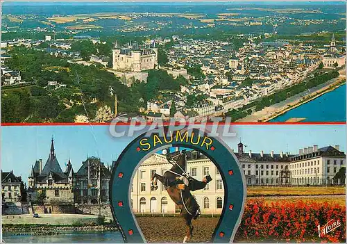 Cartes postales moderne Les Merveilles du Val de Loire Saumur Maine et Loire Cheval Equitation