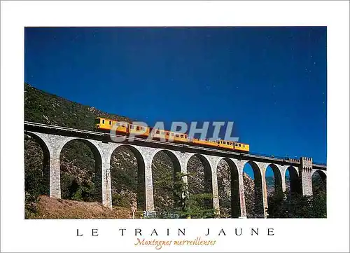 Cartes postales moderne Le Train Jaune Montagnes Merveilleures