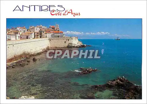 Moderne Karte Antibes Cote d'Azur