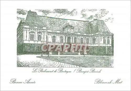Moderne Karte Le Parlement de Bretagne Bonne Annee