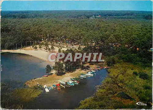 Cartes postales moderne Parentis en Born Landes Le Lac La Plage du Camping Municipal Vue aerienne