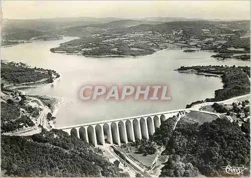 Moderne Karte Le Barrage de Pannesiere Nievre Vue generale sur la Digue