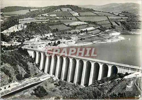 Moderne Karte Barrage de Panneciere Chaumard Nievre La Digue