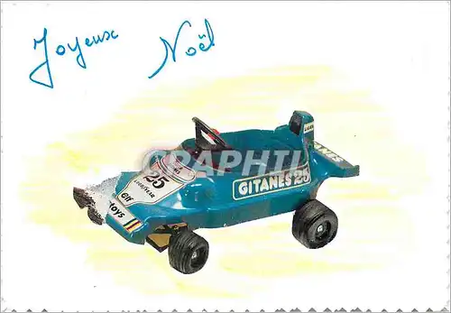 Cartes postales moderne Joyeux Noel Automobile F1 Gitanes