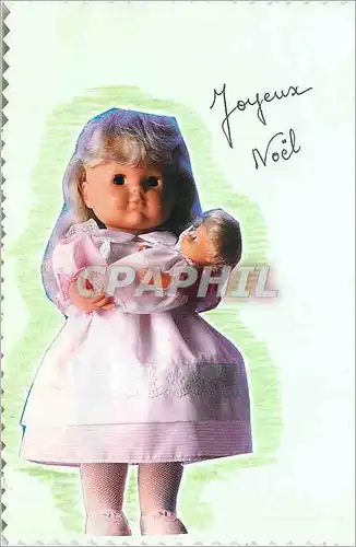 Cartes postales moderne Joyeux Noel Poupee