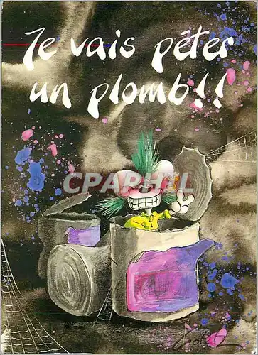 Cartes postales moderne Je vais peter les plombs