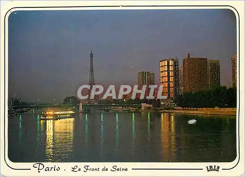 Cartes postales moderne Paris Le Front de Seine Tour Eiffel