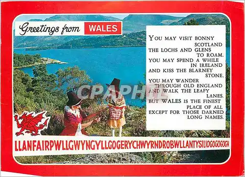 Cartes postales moderne Greetings from Wales