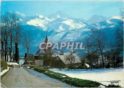 Moderne Karte Les Pyrenees Val Louron Hautes Pyrenees Vue generale depuis Estarvielle