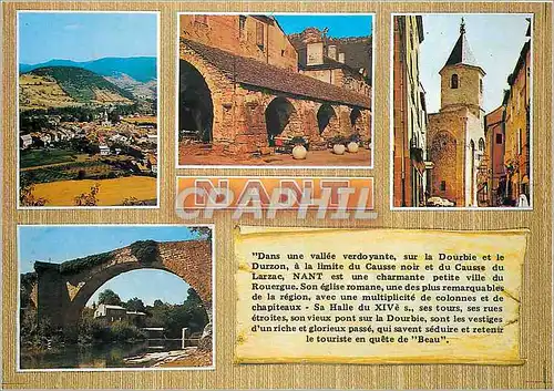 Cartes postales moderne Nant Aveyron Vue generale Les Halles Eglise St Pierre
