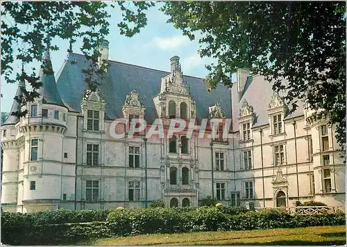 Moderne Karte Azay le Rideau Indre et Loire Le Chateau vers le Nord