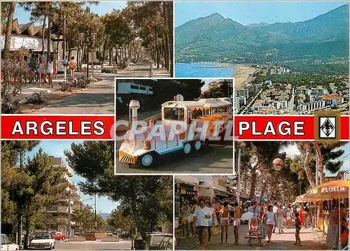 Cartes postales moderne Argeles Plage Train