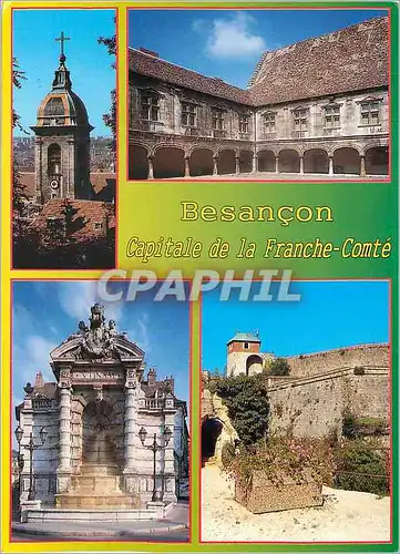 Cartes postales moderne Besancon Capitale de la Franche Comte