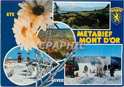 Moderne Karte Metabief Mont d'Or Doubs