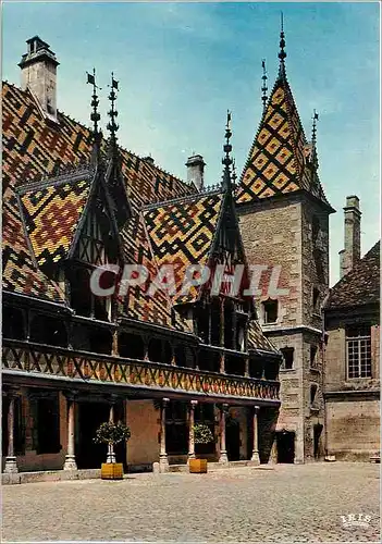 Cartes postales moderne Beaune Cote d'Or Hostel Dieu La Cour d'Honneur La Tour