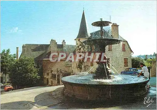 Moderne Karte Meymac La Fontaine Monumentale