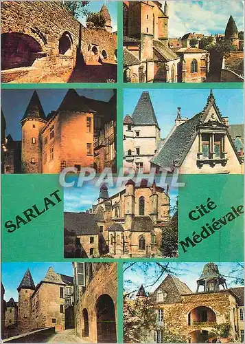 Moderne Karte Sarlat Cite Medievale