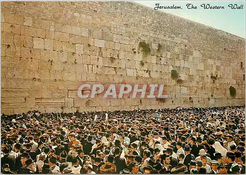 Moderne Karte Jerusalem The Western Wall