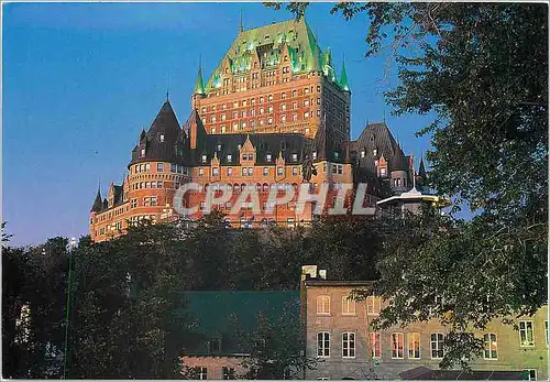 Moderne Karte Quebec Le Chateau Frontenac vu du parc Montmorency