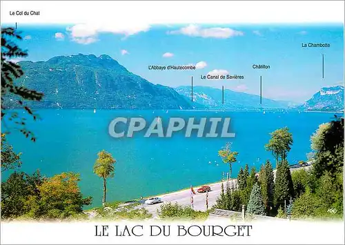 Moderne Karte Le Lac du Bourget