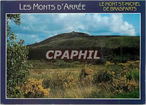 Moderne Karte Les Monts d'Arree Le Mont St Michel de Brasparts