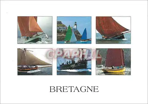 Moderne Karte Bretagne Bateaux