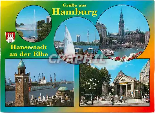Cartes postales moderne Grusse aus Hamburg Hansestadt an der Elbe