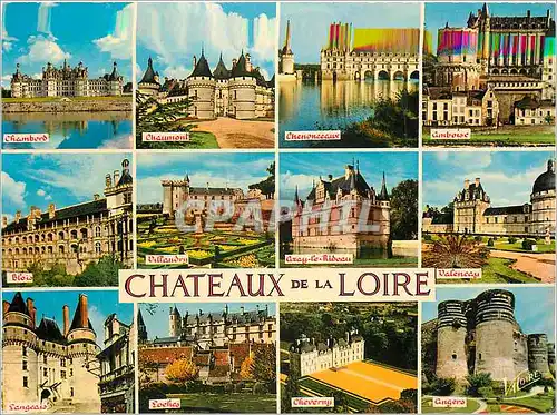 Cartes postales moderne Chateaux de la Loire