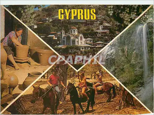 Moderne Karte Cyprus Cheval