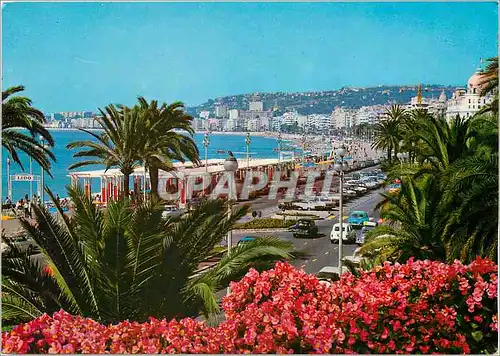 Moderne Karte Au Soleil de la Cote d'Azur Nice La Promenade des Anglais