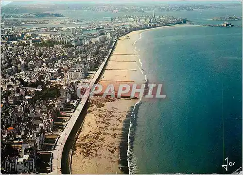 Moderne Karte Saint Malo Parame Vue generale sur le Sillon