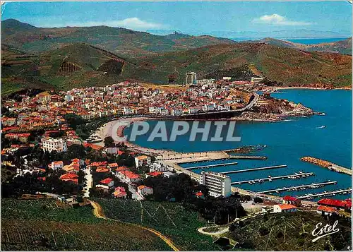 Moderne Karte Banyuls sur Mer Pyrenees Orientales Vue generale aerienne