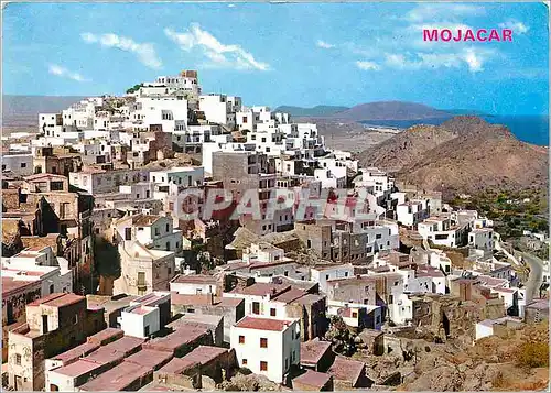 Moderne Karte Mojacar Almeria Espana Vista Panoramique