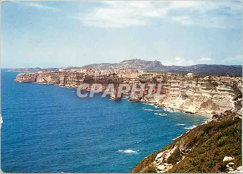 Cartes postales moderne Corse Ile de Beaute Bonifacio Les Falaises et la Ville