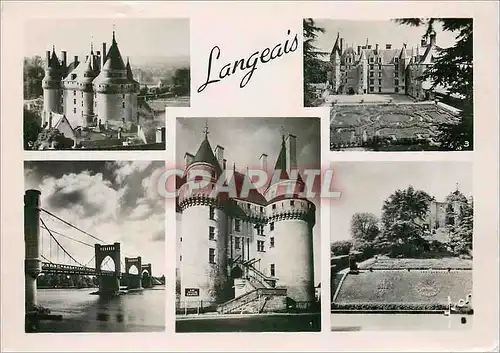 Moderne Karte Langeais LL Entree du Chateau